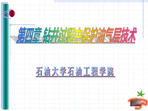 第4章 钻井过程中保护油气层技术