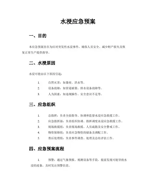 水浸应急预案