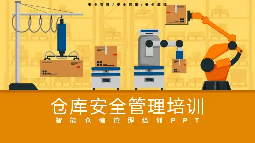 智能仓储管理仓库安全管理培训PPT