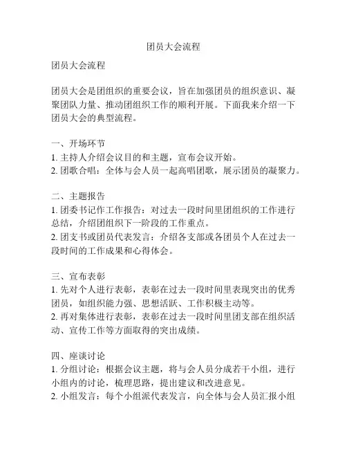 团员大会流程