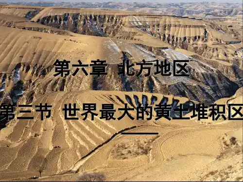 人教版(八下) 第六章第三节《世界最大黄土堆积区—黄土高原》优秀PPT(21张)