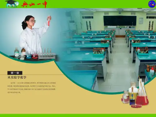第一章第一节第1课时  化学实验安全 过滤和蒸发