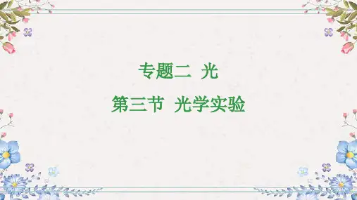 2024年中考物理总复习课件：专题二光第三节 光学实验