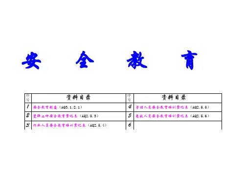 安全资料封面