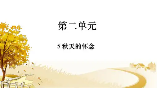 第5课《秋天的怀念》课件(共27张PPT)    2023-2024学年统编版语文七年级上册