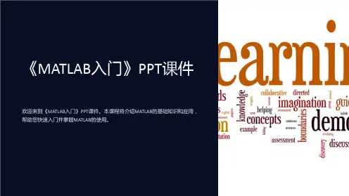 《MATLAB入门》课件