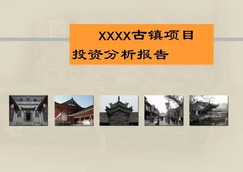 古镇旅游项目投资分析报告PPT课件