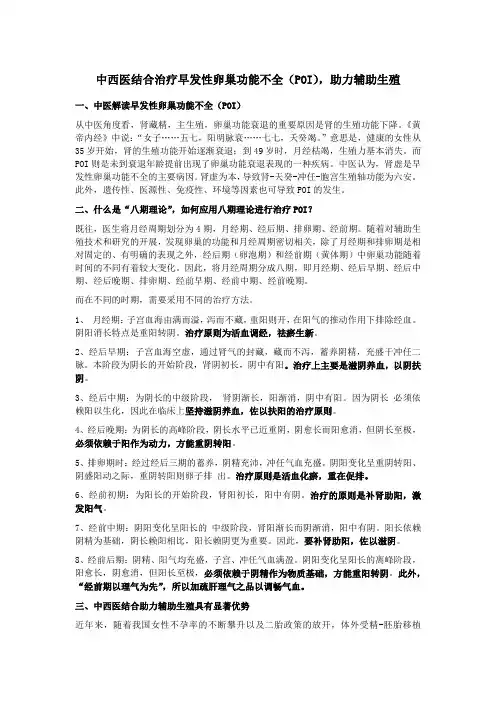 中西医结合治疗早发性卵巢功能不全(POI),助力辅助生殖