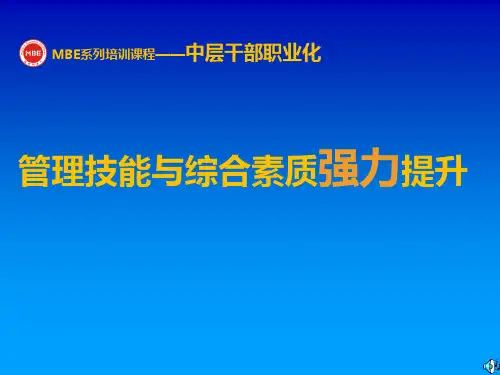 中层干部职业化