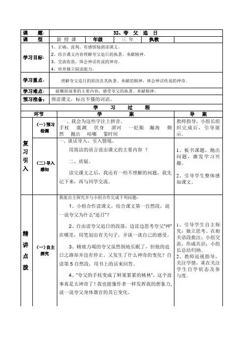 32、夸父追日