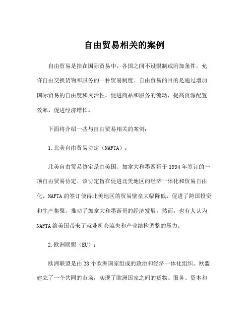 自由贸易相关的案例
