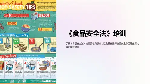 《食品安全法》培训》课件