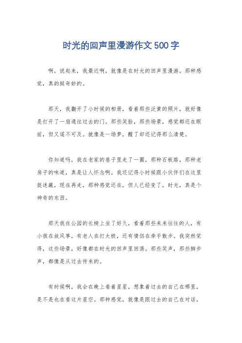 时光的回声里漫游作文500字