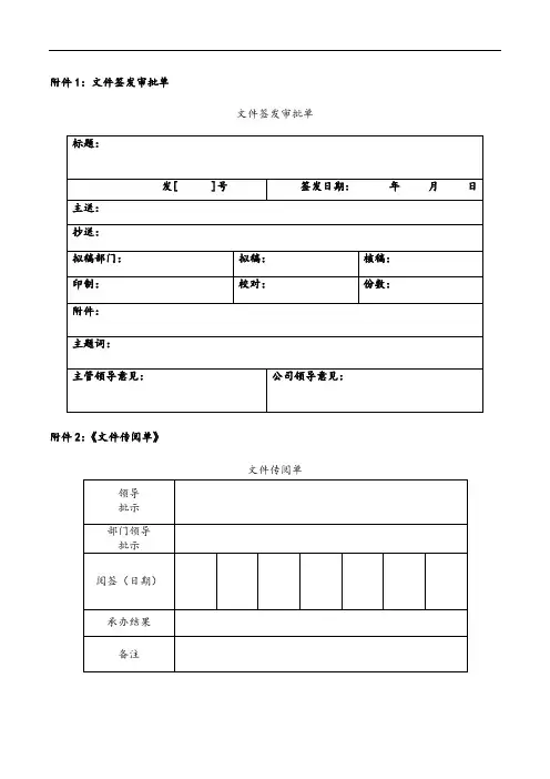 文件管理办法附件