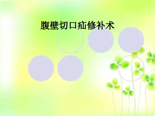 腹壁切口疝修补术ppt课件