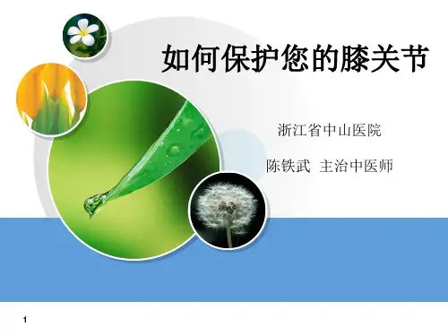 膝关节健康教育ppt课件