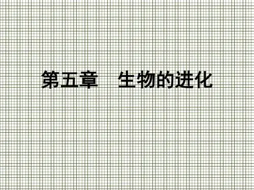 生物第五章《第一节生物的多样性、统一性和进化》课件1(浙科版必修2)