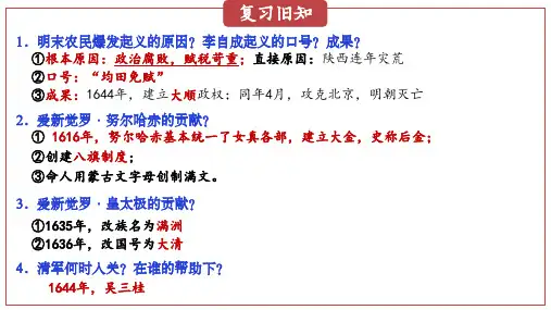 统一多民族国家的巩固和发展  课件  2022-2023学年部编版七年级历史下册
