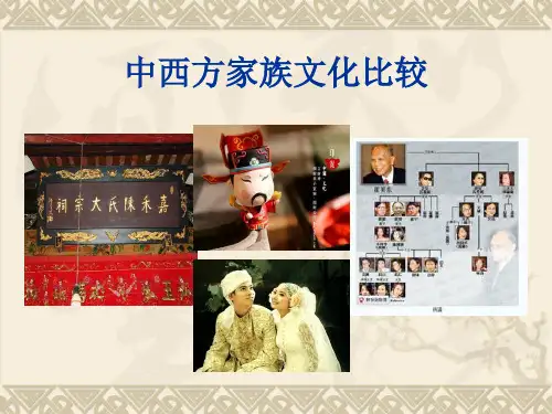 西方文化：中西方家族文化比较2014.7
