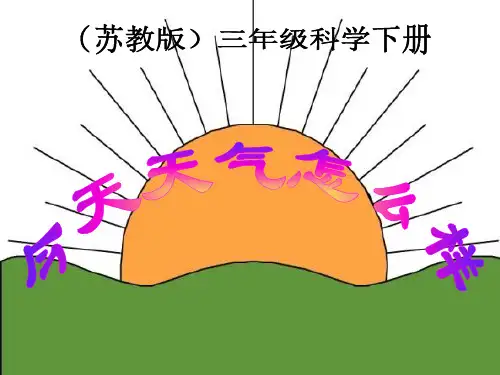 苏教版三年级科学下册PPT课件-1.今天天气怎样 (4)(34张)