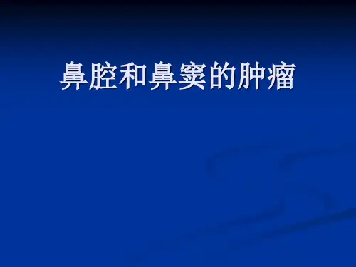 鼻腔和鼻窦的肿瘤精选全文
