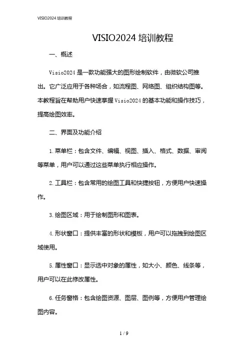 2024年VISIO培训教程