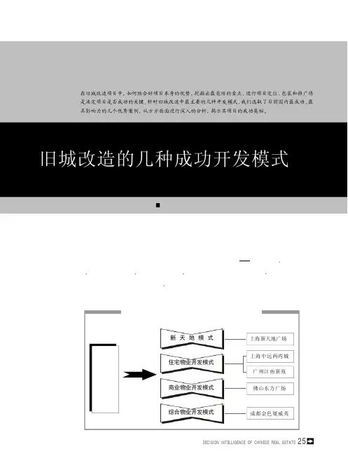 旧城改造的几种成功开发模式