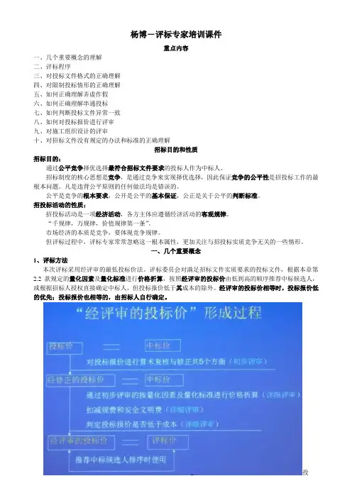 评标专家培训课件