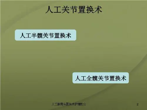人工股骨头置换术护理配合培训课件