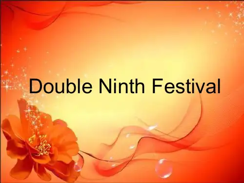 Double Ninth Festival——重阳节英文介绍ppt模板