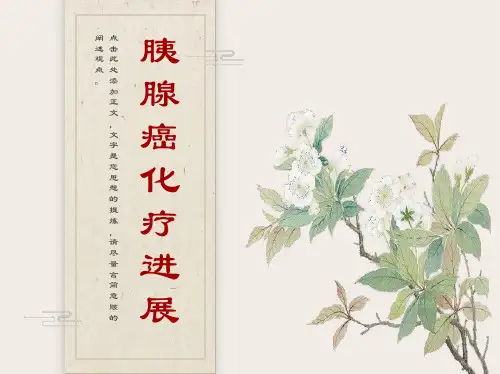 胰腺癌的化疗方案