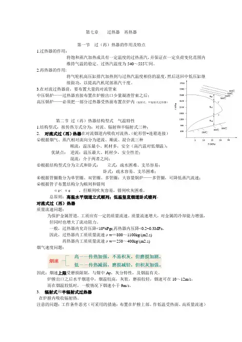 第七章 过热器      再热器