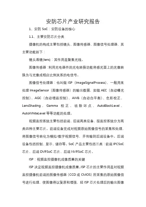 安防芯片产业研究报告