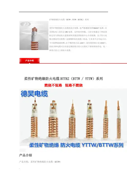 矿物绝缘防火电缆(BTT)系列