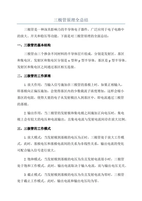 三极管原理全总结