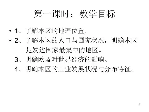 人教版七年级地理下册《欧洲西部》1 ppt课件
