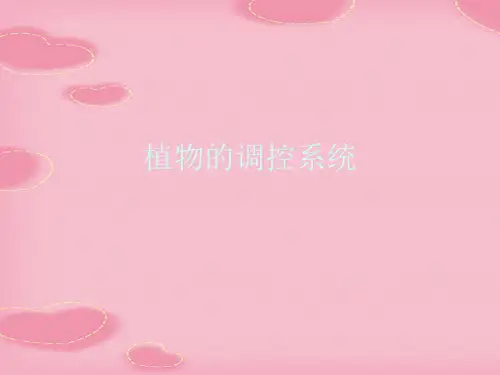 植物的调控系统(2021精选文档)