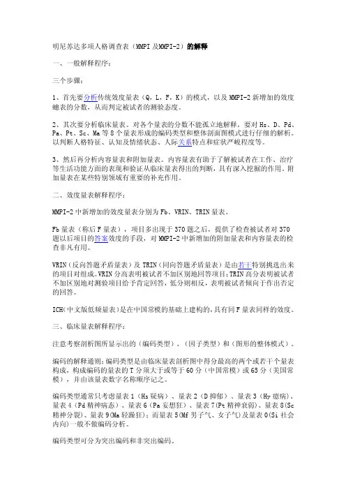 明尼苏达多项人格调查表