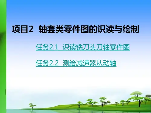 机械制图与测绘项目2轴套类零件图的识读与绘制-PPT课件