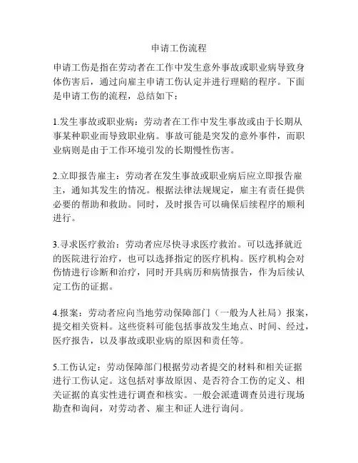 申请工伤流程
