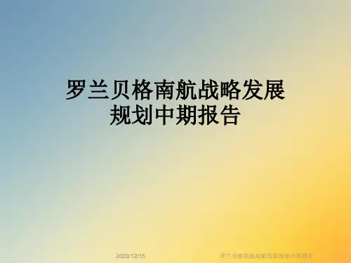 罗兰贝格南航战略发展规划中期报告