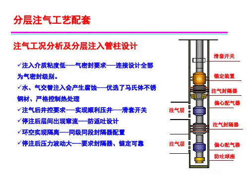 分层注气工艺及配套技术