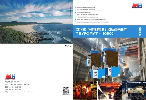 大连美恒电气有限公司可控硅换向调压调速装置THYROMAT-10BCC选型手册说明书