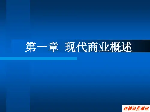 现代商业概述