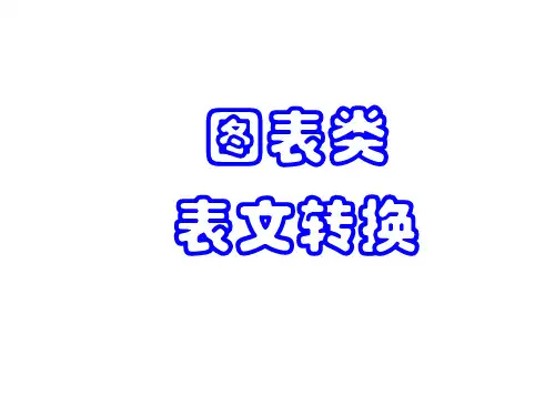 【高考语文复习】图文转换之图表类