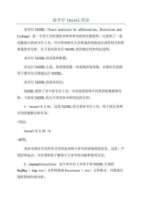 命令行tassel用法