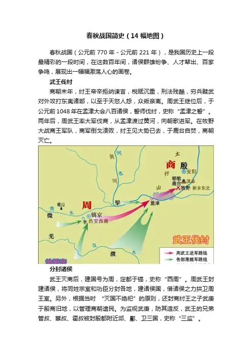 春秋战国简史（14幅地图）