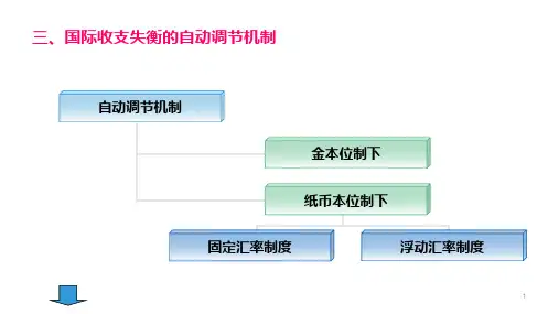 国际收支失衡的自动调节机制、调节政策