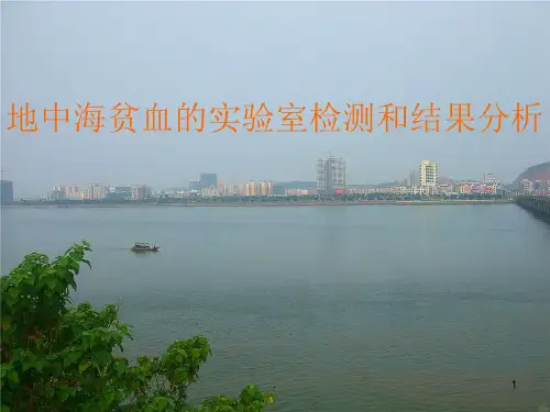 地中海贫血基因检测和结果分析