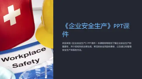 《企业安全生产》课件